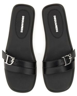 DSquared² D2 Statement Sandal-Donna - Nero