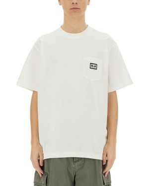 Obey "Eyes" T-Shirt With Pocket-Uomo - Bianco
