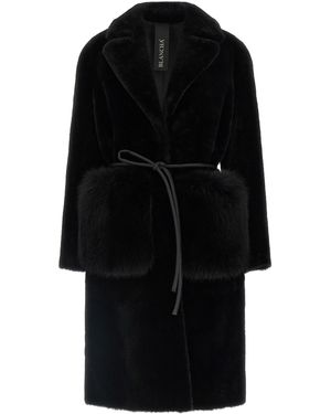 Blancha Merino Straight-volpe Fur Black