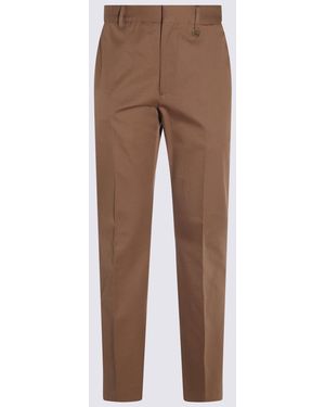 Burberry Trousers Light And Natural-Donna - Marrone