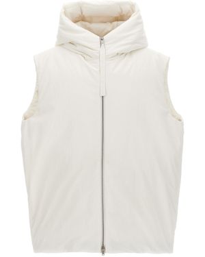 Jil Sander Down Vest - White