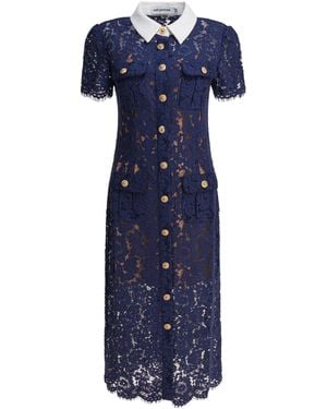 Self-Portrait Dresses Blue