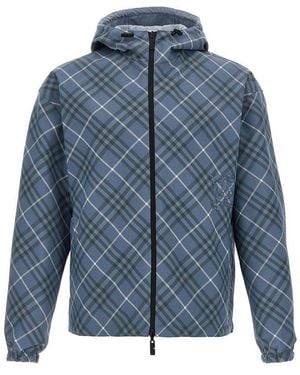 Burberry Embroidered Polyester Jacket in Natural for Men | Lyst