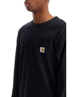 Carhartt L/s Pocket T Shirt - Black