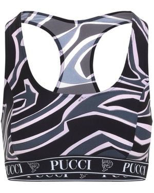 PUCCI And Polyamide Top-Donna - Blu