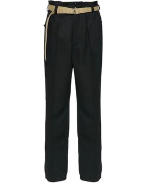 Maison Margiela Straight-leg Wool Trousers - Black