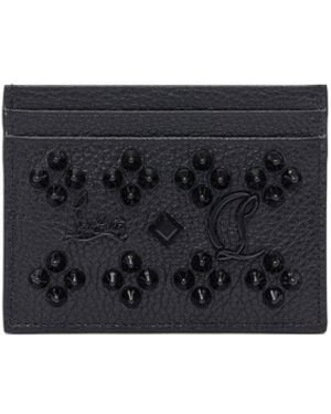 Christian Louboutin W Kios Calf Emp/sp Loubisky Wallets & Card Holders Black - White
