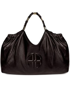 Anine Bing Red Tote Bags - Black