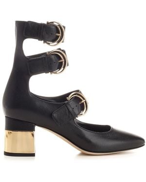 Chloé Alizè Model Heeled Sandals - Black