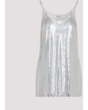 Rabanne Aluminium Top-Donna - Bianco
