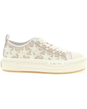 Amiri 'Ma Quad Stars Court Low' Sneakers - Natural