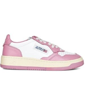 Autry White Pink Trainers