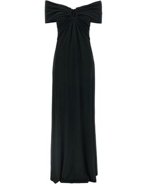 Carolina Herrera 'Off-Shoulder Gown' Dress - Black