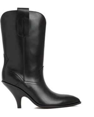 Bally Lavyn Leather Boots-Donna - Nero