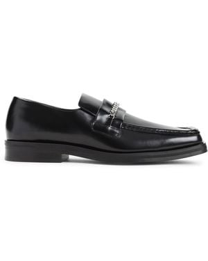 Martine Rose Square Toe Leather Loafers-Uomo - Nero
