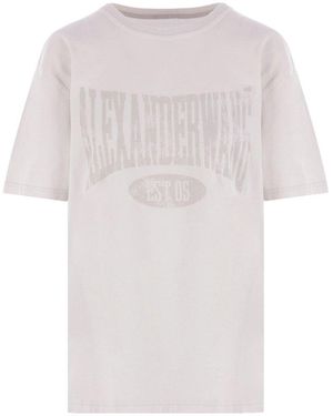 Alexander Wang Logo-Print T-Shirt - White