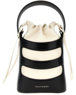 McQueen The Rise Mini Borse A Mano Bianco/Nero