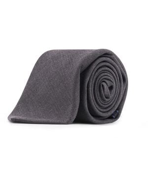 Kiton Wool Tie - Grey