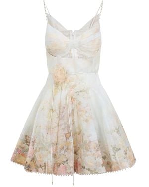 Zimmermann Mini Dresses Nude & Neutrals - White