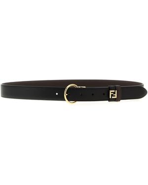 Fendi Ff Reversible Belt Belts - Black