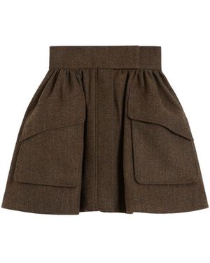 Max Mara Gonna Corta - Marrone