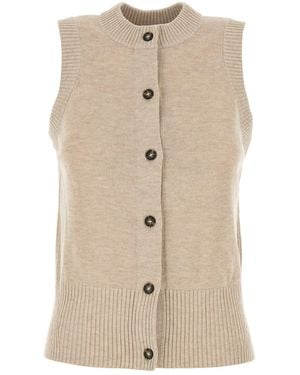 Camilla & Marc Macie Sleeveless Cardigan - Natural