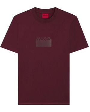 HUGO T Shirts - Purple