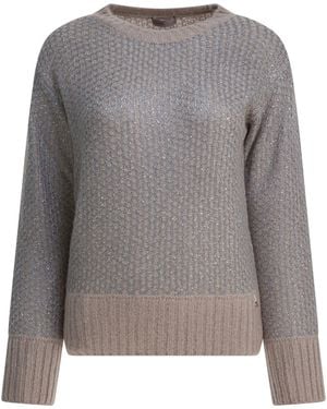 Herno Wool Blend Sweater Knitwear-Donna - Grigio