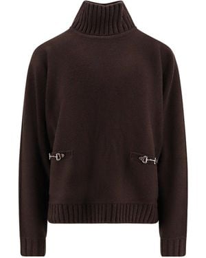 Gucci Wool And Cashmere Turtleneck Sweater - Black
