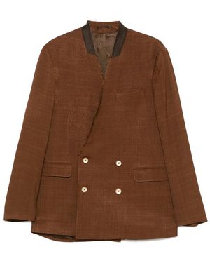 Cmmn Swdn Silk Jackets - Brown