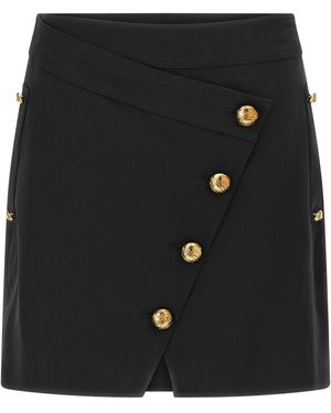 Elisabetta Franchi Jewel Button Skirt Skirts - Black