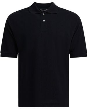 AURALEE Heavy Cotton Polo Shirt Polo Shirts Blu-Uomo - Nero