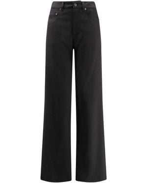 Balenciaga Stretch Wool Pants - Black