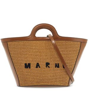 Marni Borsa A Mano Tropicalia Small-Donna - Marrone
