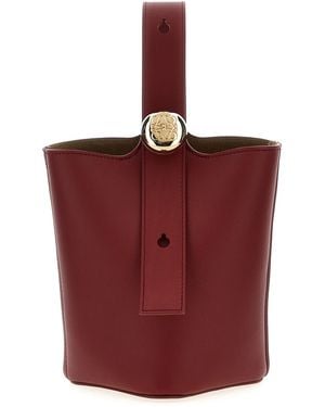 Loewe Pebble Hand Bags Bordeaux - Red