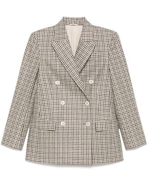 Brunello Cucinelli Neutral Brown Jackets - Grey
