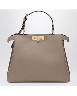 Fendi Peekaboo Soft Medium Bag Taupe - Brown