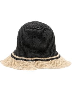 TOTEME Paper Straw Hat - Black