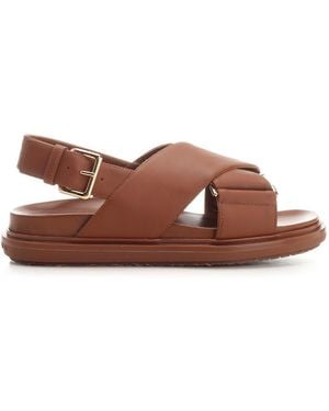 Marni "Fussbett" Sandals - Brown