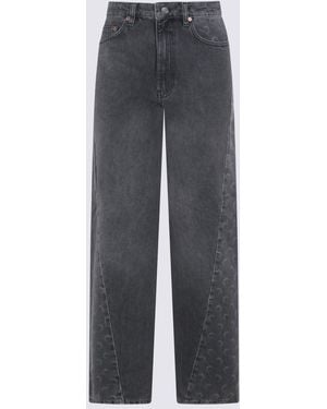 Marine Serre Jeans Blacks And Greys-Donna - Grigio