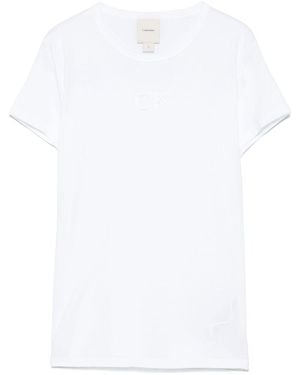 Calvin Klein T Shirt Cotone-Donna - Bianco