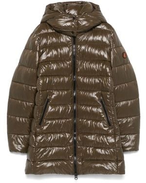 Save The Duck Marjorie Long Padded Jacket - Brown