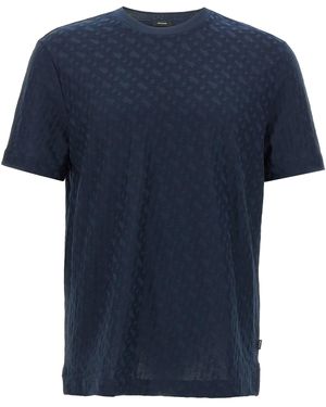 BOSS H-Thompson 80 T Shirt Blu-Uomo