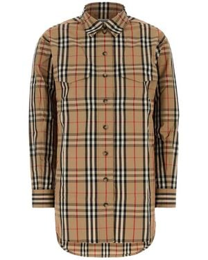 Burberry Shirts Neutral - Brown