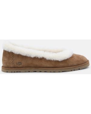UGG Flat Shoes Chestnut - Brown