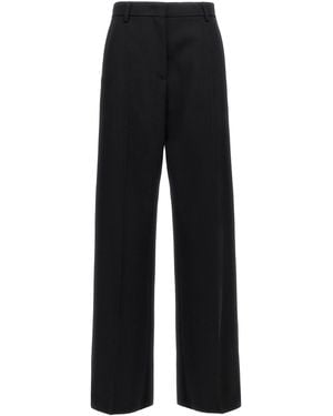 【送料&関税込】Valentino Pantalone | Solid | Lana Vergine Valentino Garavani Pantalone Solid Lana Vergine in Black | Lyst
