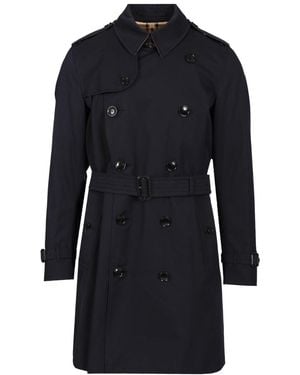 Burberry "The Kensington" Medium Trench - Blue