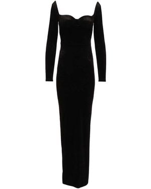 Balenciaga Off-the-shoulder Maxi Dress Dresses Black