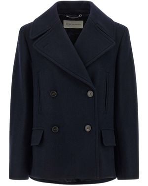 Dries Van Noten Vafel Coats And Trench Coats - Blue