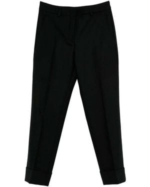 Incotex Tapered Wool Pants - Black